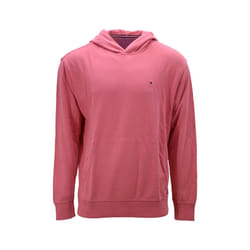 TOMMY HILFIGER Mens Hoodies Pullover Fleece Sweatshirts Casual Hooded Jumper Top - Pink, L