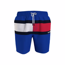 Tommy Hilfiger Men's Big & Tall 7 Logo Swim Trunks with Quick Dry Ro
