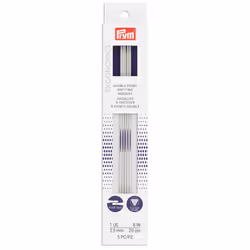 Prym Ergonomics 8Inch DoublePoint Knitting Needle  Size 1 5Pack