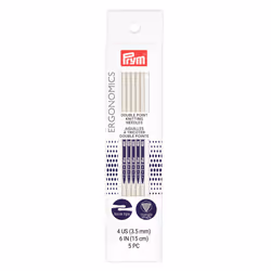 Prym 6 Double Point  US 4 35mm Knitting Needles  Alabaster White 5 Count