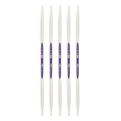 Prym 6 Double Point  US 6 4mm Knitting Needles  Alabaster White 5 Count