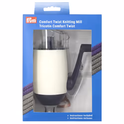 Prym Comfort Twist Cord Tubes Knitting Mill  Alabaster WhitePurple Small
