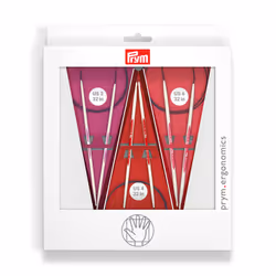 Prym Ergonomics 32 Circular Set  Size US 2  4  6 Knitting Needles  Assorted 3 Count