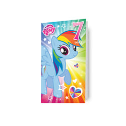 My Little Pony Age 7 Birthday Card