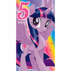 My Little Pony Age 5 Birthday Card