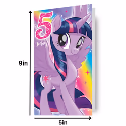 My Little Pony Age 5 Birthday Card