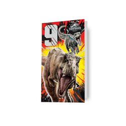 Jurassic World Age 9 Birthday Card