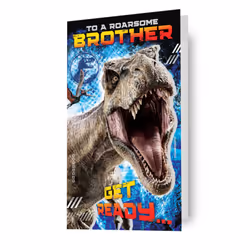 Jurassic World 'Roarsome Brother' Birthday Card
