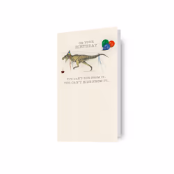 Jurassic World Retro Birthday Card