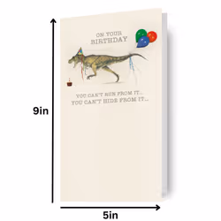 Jurassic World Retro Birthday Card