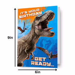 Jurassic World 'It's Your Birthday' Card