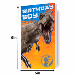 Jurassic World 'Birthday Boy' Card