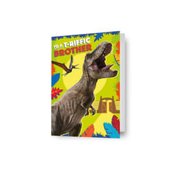 Jurassic World 'Brother' Birthday Card