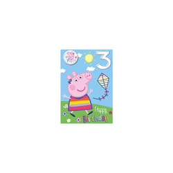 Peppa Pig Age 3 Birthday Card