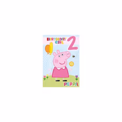 Peppa Pig Age 2 Birthday Card