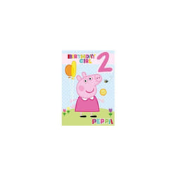 Peppa Pig Age 2 Birthday Card