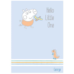 Peppa Pig New Baby Boy Card