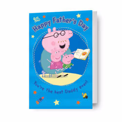 Peppa Pig Best Daddy Father's Day Card