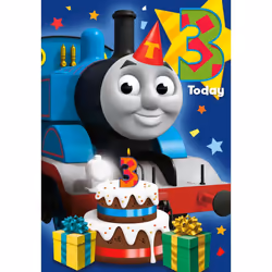 Thomas and Friends Age 3 Birthday Card