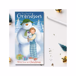 The Snowman and Snowdog Official Grandson Christmas Card