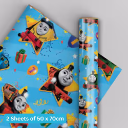 Thomas the Tank Engine Wrapping Paper 2 Sheets & 2 Tags