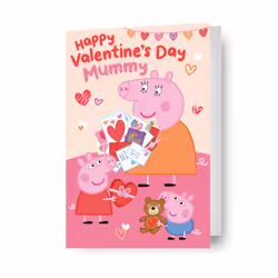 Peppa Pig 'Mummy' Valentine's Day Card