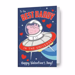 Peppa Pig 'Best Daddy' Valentine's Day Card