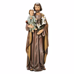 Joseph's Studio by Roman - St. Joseph and Child Jesus Figure for 18"" Scale Renaissance Collection 18"" H Resin and Stone ...