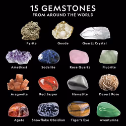 Mega Gemstone Dig Kit â Dig Up 15 Real Gems, STEM Science & Educational Toys make Great Kids Activities, STEM Gift for Girls and Boys