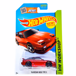 Hot Wheels 2015 HW Workshop '96 Nissan 180SX Type X 205/250 Red