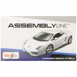 Maisto 1:24 Scale Assembly Line Lamborghini Gallardo LP 560-4 Diecast Model Kit White