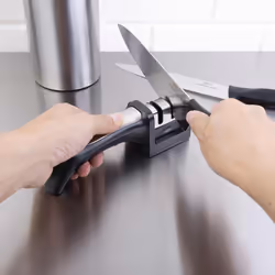 GD035 Diamond/Ceramic Manual Knife Sharpener,Black