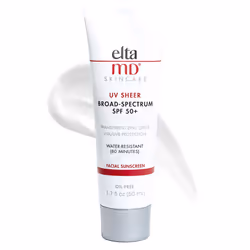 EltaMD UV Sheer Face Sunscreen  SPF 50+ No White Cast Sunscreen for Face and Body  Zinc Oxide Sunscreen Formula  1.7 oz Tube