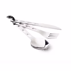 GSI Outdoors 61003, Stainless steel, Utensil set, Stainless steel, 35 mm, 30 mm, 160 mm
