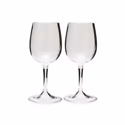 GSI Outdoors Nesting Wine Glass Set, Dessert wine glass, Standard glass, Copolyester, Transparent, 275 ml, 22.9 cm
