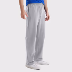 The Helper Bees Essentials Sweatpants, Men’s Cotton Jersey Pants with Pockets, 33” - Light Steel