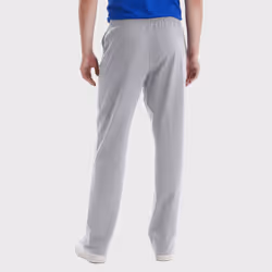 The Helper Bees Essentials Sweatpants, Men’s Cotton Jersey Pants with Pockets, 33” - Light Steel
