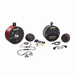 Shure AONIC 5 True Wireless Earphone Bundle - Clear, Bluetooth