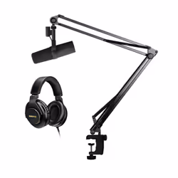 Shure SM7B Vocal Microphone, Boom Arm and SRH8400A Headphones Bundle