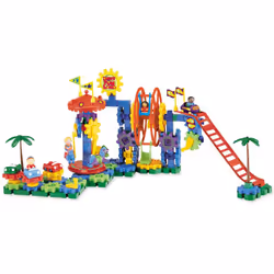Learning Resources Gears! Gears! Gears! Dizzy Fun Land  Motorized Gears Toy Set  Gears for Kids  Engineering for Kids  Puzzle  120 Pieces  Ages 5+