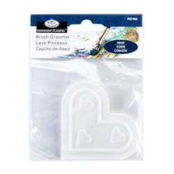 Royal Brush Brush Scrubby Grooming Pad-3""X3.25""  Heart