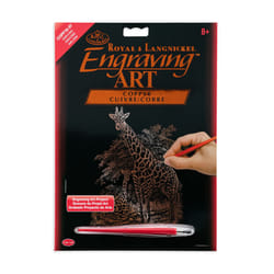 Royal & Langnickel Copper Foil Engraving Art Kit 8""X10""-Giraffe & Ba
