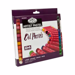 Royal & Langnickel Large Oil Pastels - Assorted Colours (Pack of 24)