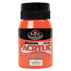 Royal & Langnickel RAA-5109 Essentials 500ml Acrylic Paint - Cadmium Orange