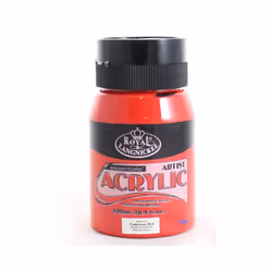 Essentials Acrylic Paint 500ml - Cadmium Red