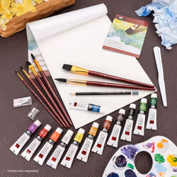 Royal & Langnickel Essentials Clear View Watercolor Painting Set  Large