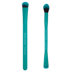 Royal & Langnickel Travel Size EZGlam Duo Smoky Eyes 2pc Makeup Brush Set Includes - Eye Shader, Crease Smudger Brushes, Teal