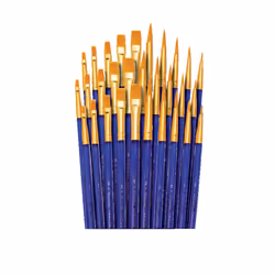 Royal Brush Gold Taklon Brushes Set of 30