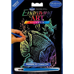 Royal Brush RAINMIN-101 Engraving Rainbow Mini Tropical Fish  Multicol
