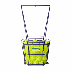 GAMMA Sports Ball Hopper Pickleball 50 - Pickleball Picker Upper with Unique Basket Shape  Reinforced Side Welds  50-Ball Capacity  Carbon Steel  Maxi
